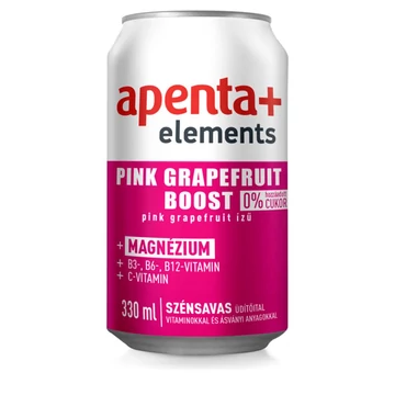 Apenta+ Elements szénsavas üdítőital 330 ml pink grapefruit