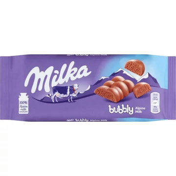 Milka 90g bubbly - buborékos tejcsokoládé B