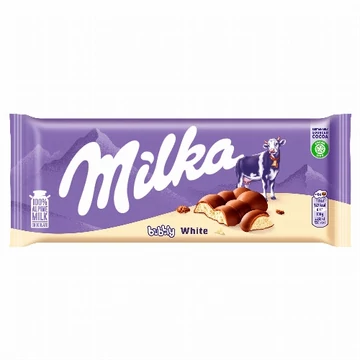 Milka 95g bubbly white - buborékos fehércsokoládé B