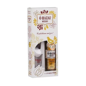 Ó-Hazai Mézes Ágyas Szilva likőr 0,5l 30% + pohár DD DRS