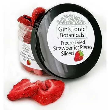 G&amp;T Botanicals Liofilizált szeletelt eper 18g közepes tégelyben