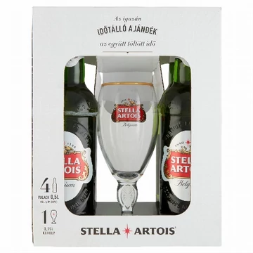 Stella Artois 4x0,5l ü + pohár PACK
