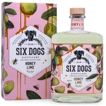Six Dogs Distillery Honey Lime gin 0,7l 43% DD