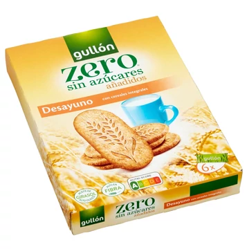 Gullon Többgabonás reggeli keksz hozzáadott cukor nélkül 216g