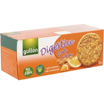 Gullón Digestive teljes kiőrlésű zabkeksz 425 g naranccsal