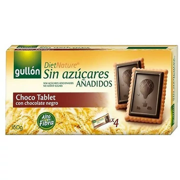 Gullón CHOCO TABLET étcsokis keksz édesítőszerrel 150g