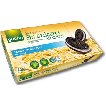 Gullon kakaós keksz krém töltelékkel (cukormentes Oreo) 210g