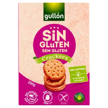 Gullón Crackers sós keksz 200 g gluténmentes, laktózmentes