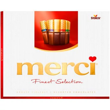 Merci 400g Vegyes tej- és étcsokoládé válogatás B