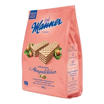Manner ötrétegű ostya mogyorós 200g