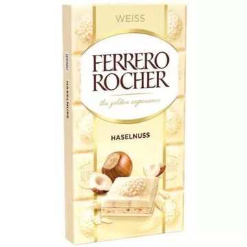 Ferrero Rocher táblás 90g fehér mogyorós B