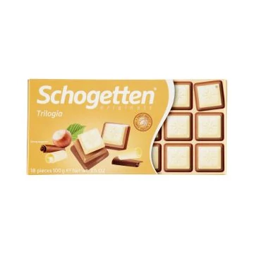 Schogetten Fehércsokoládé Fahéjjal 100g B