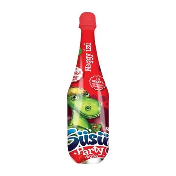 Süsü Party drink meggy kölyökpezsgő 1L PET 1/6 DRS