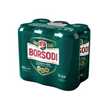 Borsodi sör Multipack 6x0,5l shrink 4,5% dob. 1/4