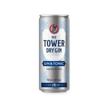 Old Tower dry gin&amp;tonic 0,25l dob. DRS