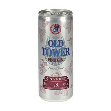 Old Tower Pink gin&amp;tonic 0,25l dob. DRS