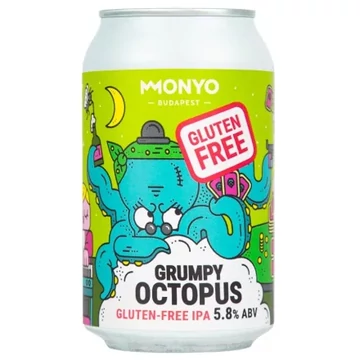 Monyo Grumpy Octopus Gluténmentes West Coast IPA sör 0,33l 5,8% CAN DRS