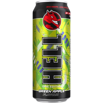 Hell 500ml CAN Green apple 1/12 DRS