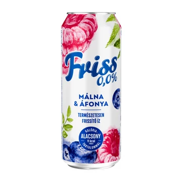 Borsodi Friss Málna-áfonya 0% 0,5l dob. alk.mentes DRS