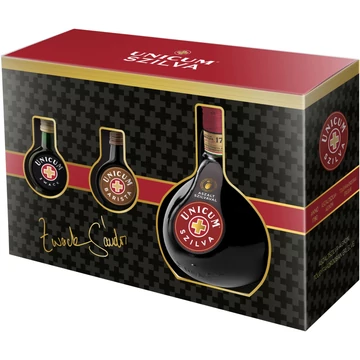 Unicum 0,7L 40% + Szilva 0,04l + Barista 0,04l DD