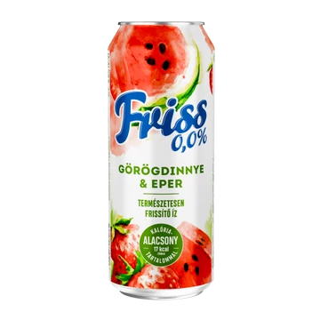 Friss Görögdinnye-Eper 0,0% MI alk.mentes malátaital 0,5l dob DRS