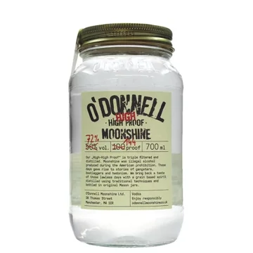 O Donnell Moonshine High High Proof 0,7l 72% DRS