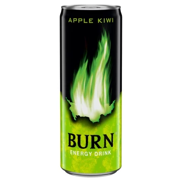 Burn Apple Kiwi szénsavas alma-kivi energiaital 0,25l