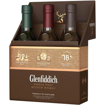 Glenfiddich Collection whisky set 3x0,2l 12,15,18 éves DD