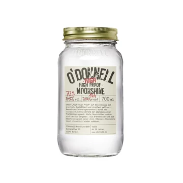 O Donnell Moonshine High High Proof whiskey 0,7l 72%