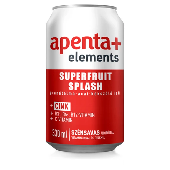 Apenta+ Elements szénsavas üdítőital 330 ml superfruit splash