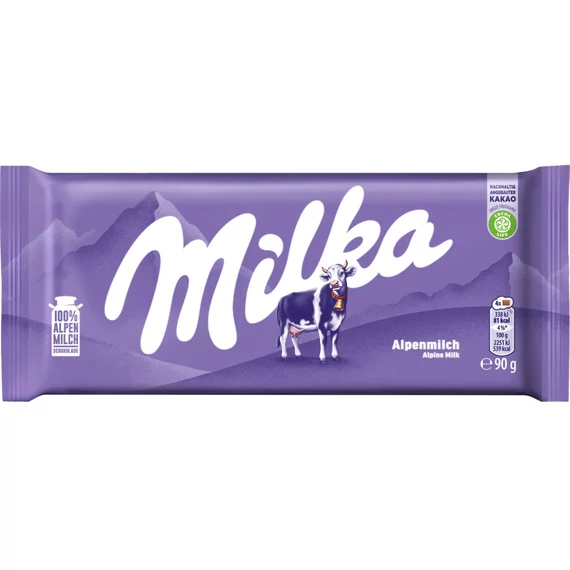 Milka 100g alpine milk - alpesi tejcsokoládé B