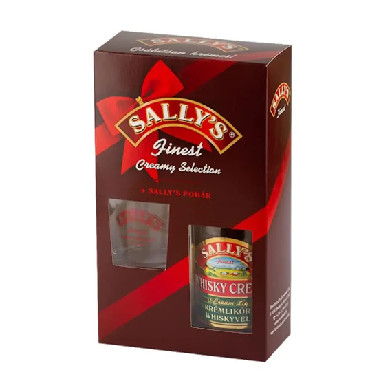 Sallys Whisky Krlikőr 0,5l  pohár+DD