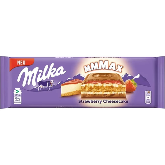 Milka Strawberry Cheesecake Alpine Milk Chocolate 300 g
