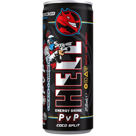 Hell Gamer PvP 250ml Coco Split 24db/karton