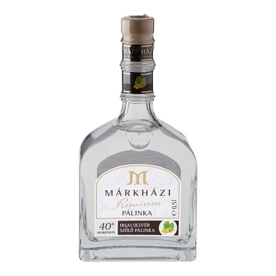 Márkházi Irsai Olivér szőlő pálinka 0,5l 40%