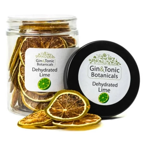 G&amp;T Botanicals Szárított lime karikák 35g közepes tégelyben