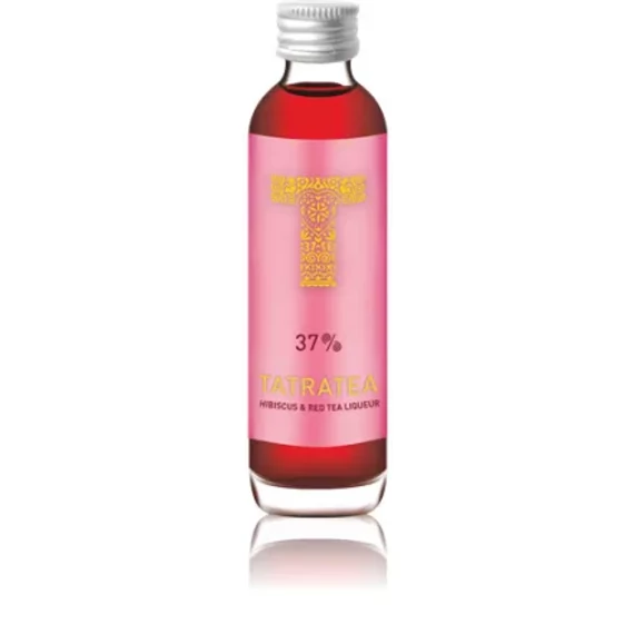 Tatratea Hibiszkusz - vörös tea likőr 0,04l 37% (pink) mini