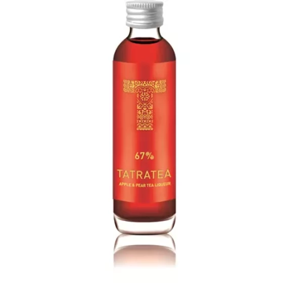 Tatratea Alma-Körte Tea likőr 0,04l 67% (piros) mini