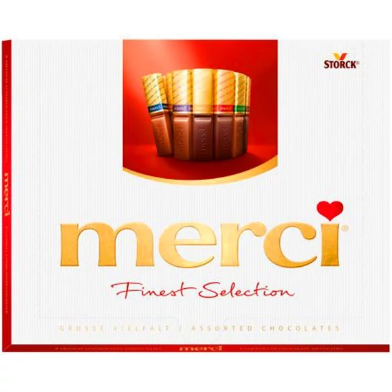 Merci 400g Vegyes tej- és étcsokoládé válogatás B
