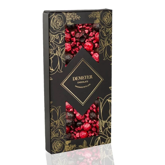 Demeter Étcsokoládé Málnával,pirosribizlivel 50g