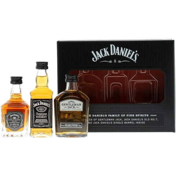 Jack Daniels Family Mini Pack - Gentleman, Black, Single Barrel 3x0,05l DD