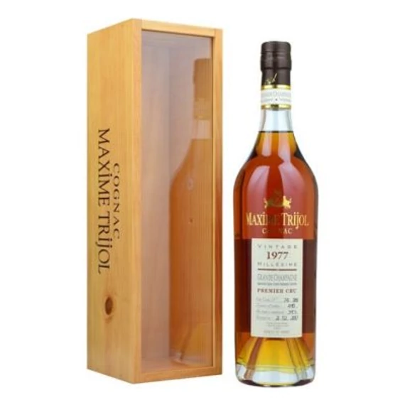 Maxime Trijol Cognac 1973 Vintage konyak 0,7l 44% fa DD