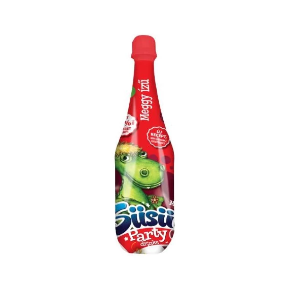 Süsü Party drink meggy kölyökpezsgő 1L PET 1/6 DRS