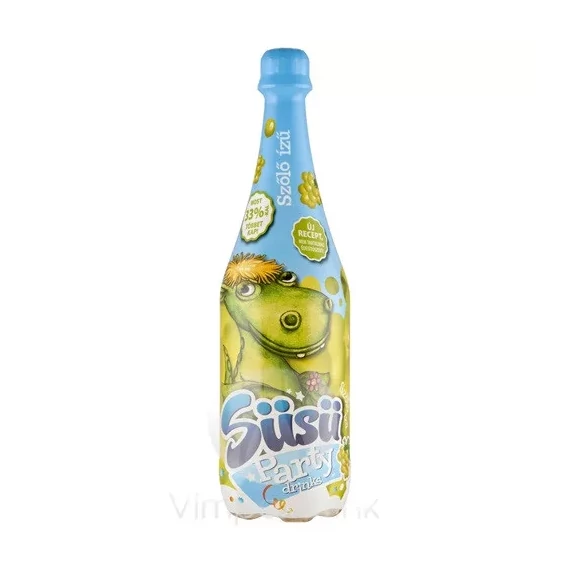 Süsü Party drink szőlő kölyökpezsgő 1L PET 1/6 DRS