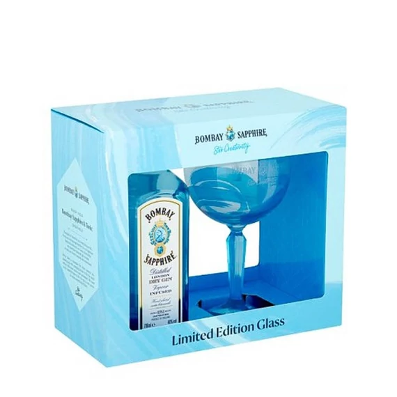Bombay Sapphire gin 0,7l 40% + 1 pohár DD