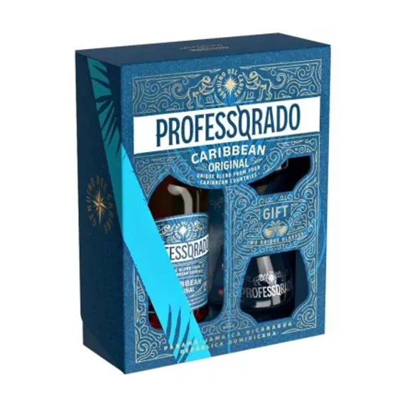Professorado Original rum 0,5l 38% + 2 pohár DD