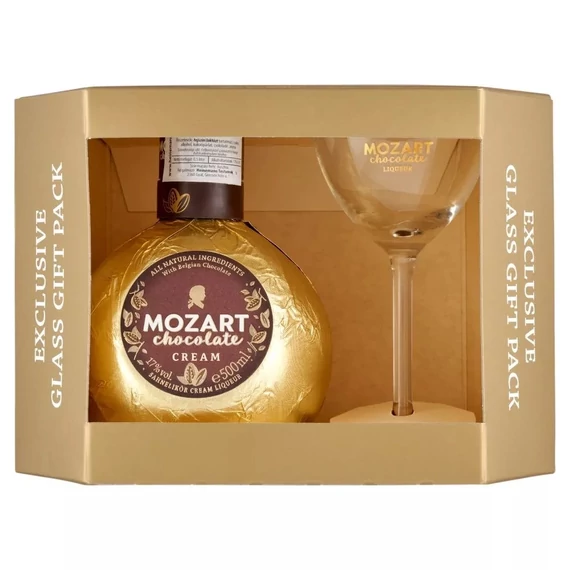 Mozart Chocolate Coffee likőr 0,5l 17% + pohár DD