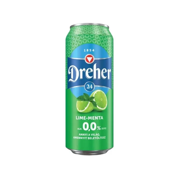 Kisker Dreher 24 Lime-menta alk. mentes 0,5l dob DRS