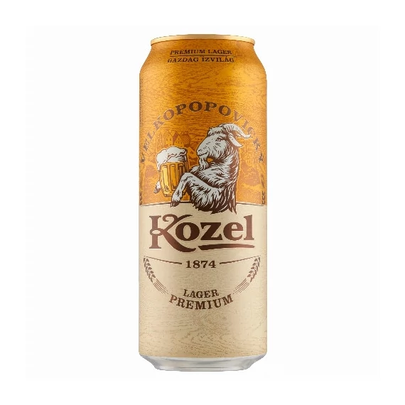 Kisker Kozel Lager sör 0,5l 4,6% dob. DRS