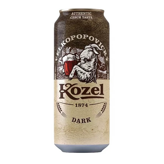 Kisker Kozel Dark sör 0,5l 3,8% dob. DRS
